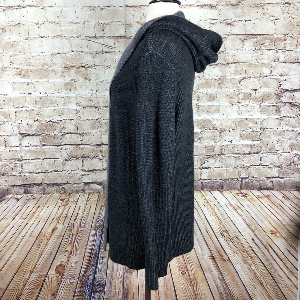 Eileen Fisher Merino Wool Gray Cardigan SOLD - Picture 4 of 7